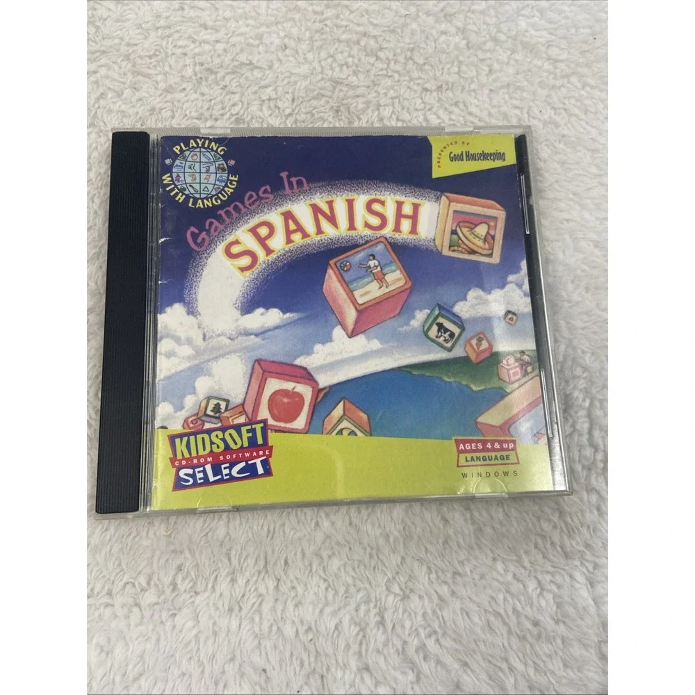 Games In Spanish PC CD ROM Rare VTG Good Housekeeping Kidsoft Select Syracuse